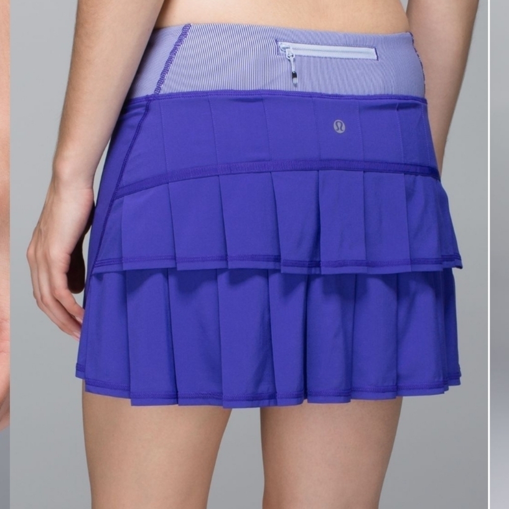 Lululemon Run Pace Setter Skirt Skort Shorts Purple Size 8 Fits Large Pickleball